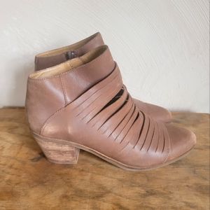 Lucky Brand Leather booties western Boho Hippie Lk-zavrina size 10m